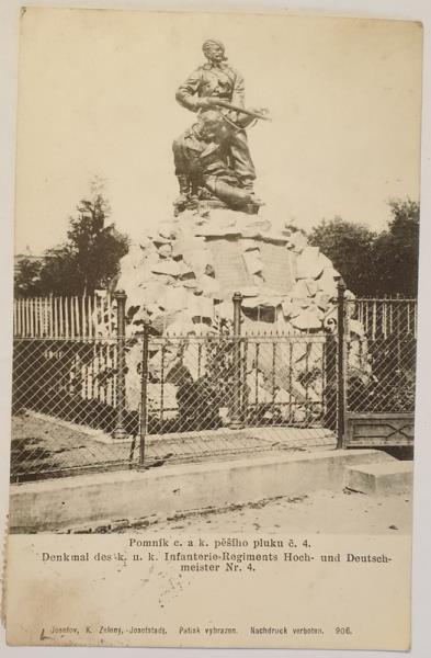 Rozběřice - pomník 4IR - 1909