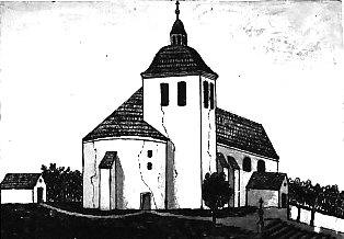 Původní kostel ve Tvarožné